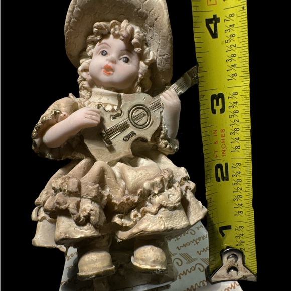 Cornerstone Creations Holiday Collection Girl Sitting On Chair Playing Ukulele - Picture 8 of 8